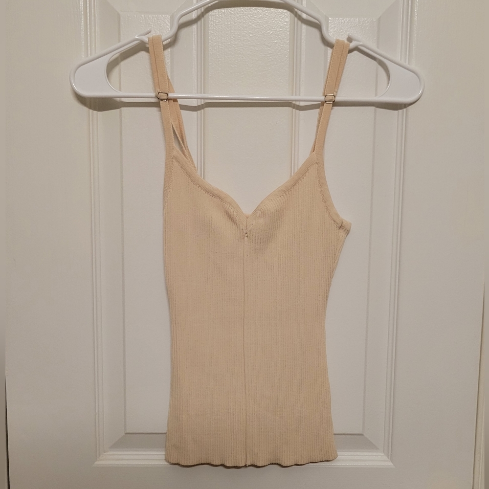 DISSH Tan Ribbed Cami